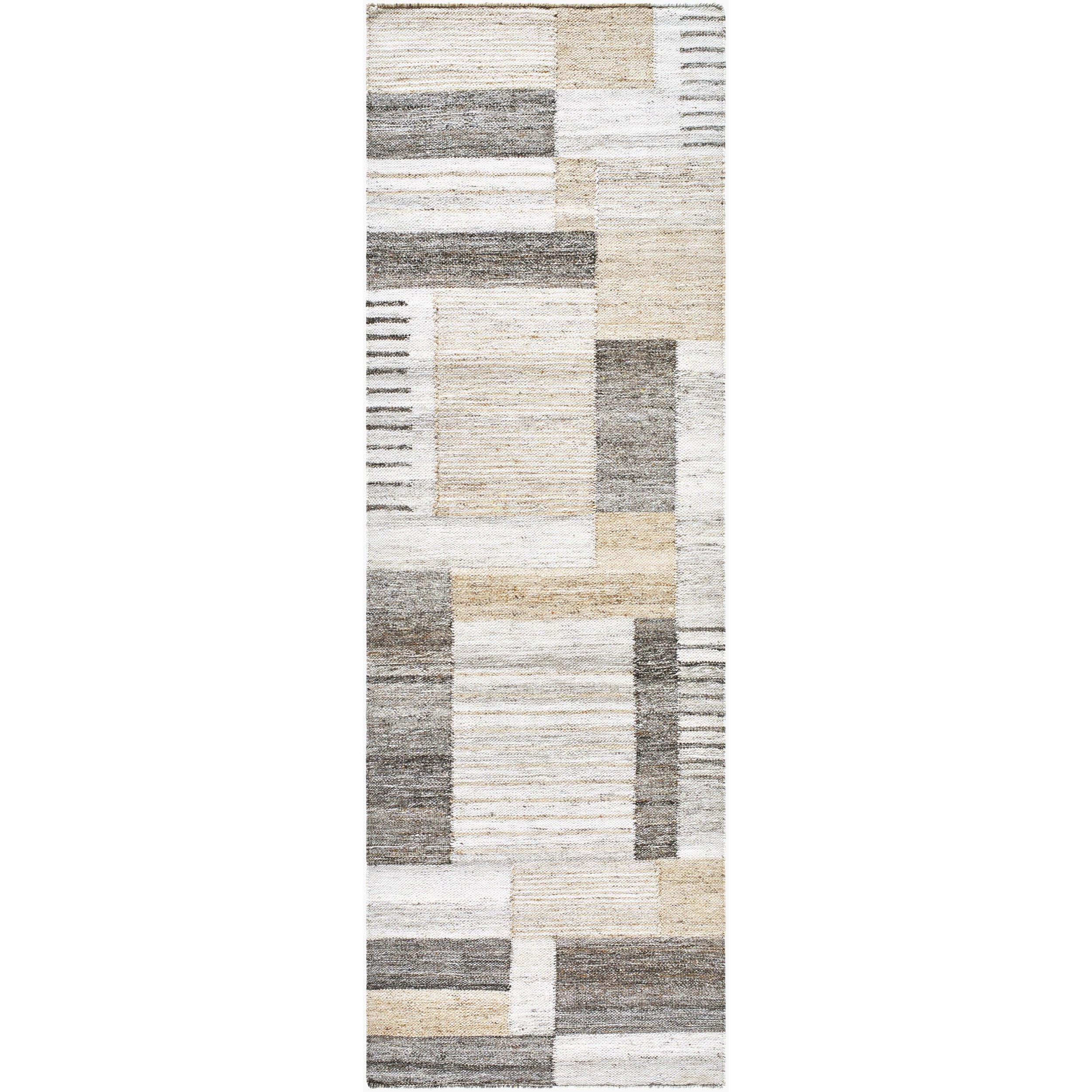 Surya Azalea AZA-2340 Hand Woven Rug shown flat to display its ivory pattern