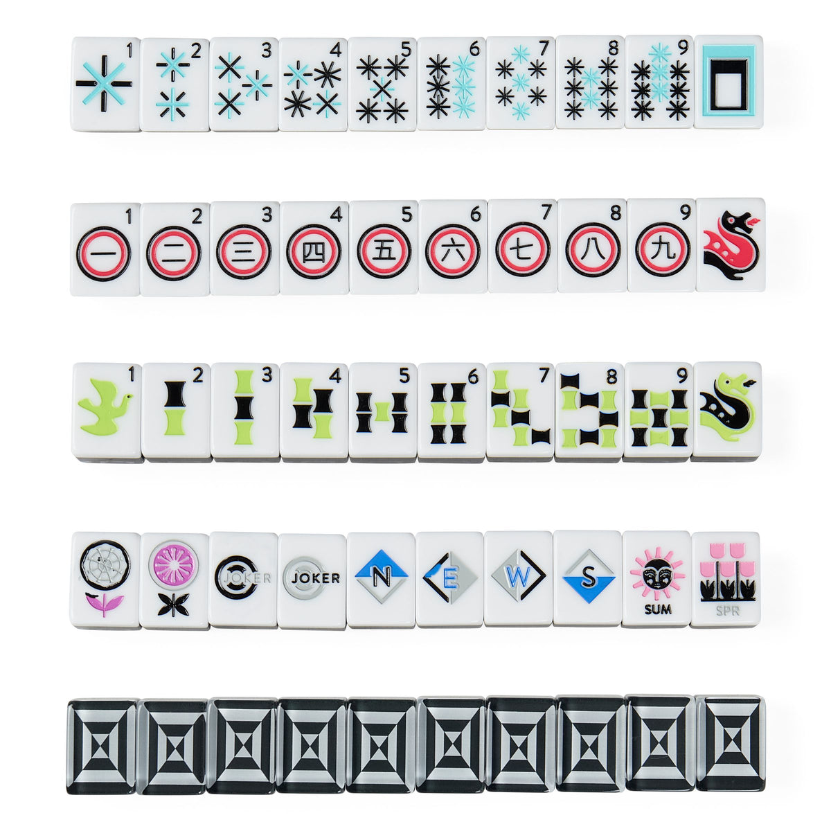 Jonathan Adler Op Art Mahjong Set