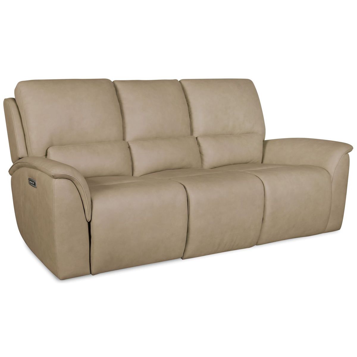 Margaritaville Hurricane Power Recliner Sofa with Power Headrest and Lumbar in coastal finish, primary product view