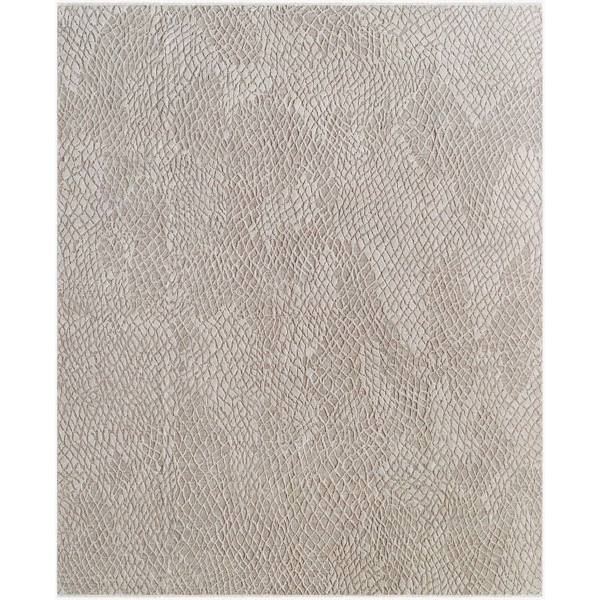 Surya Reyyan RHE-2303 Hand Knotted Rug shown flat displaying its beige hand knotted design