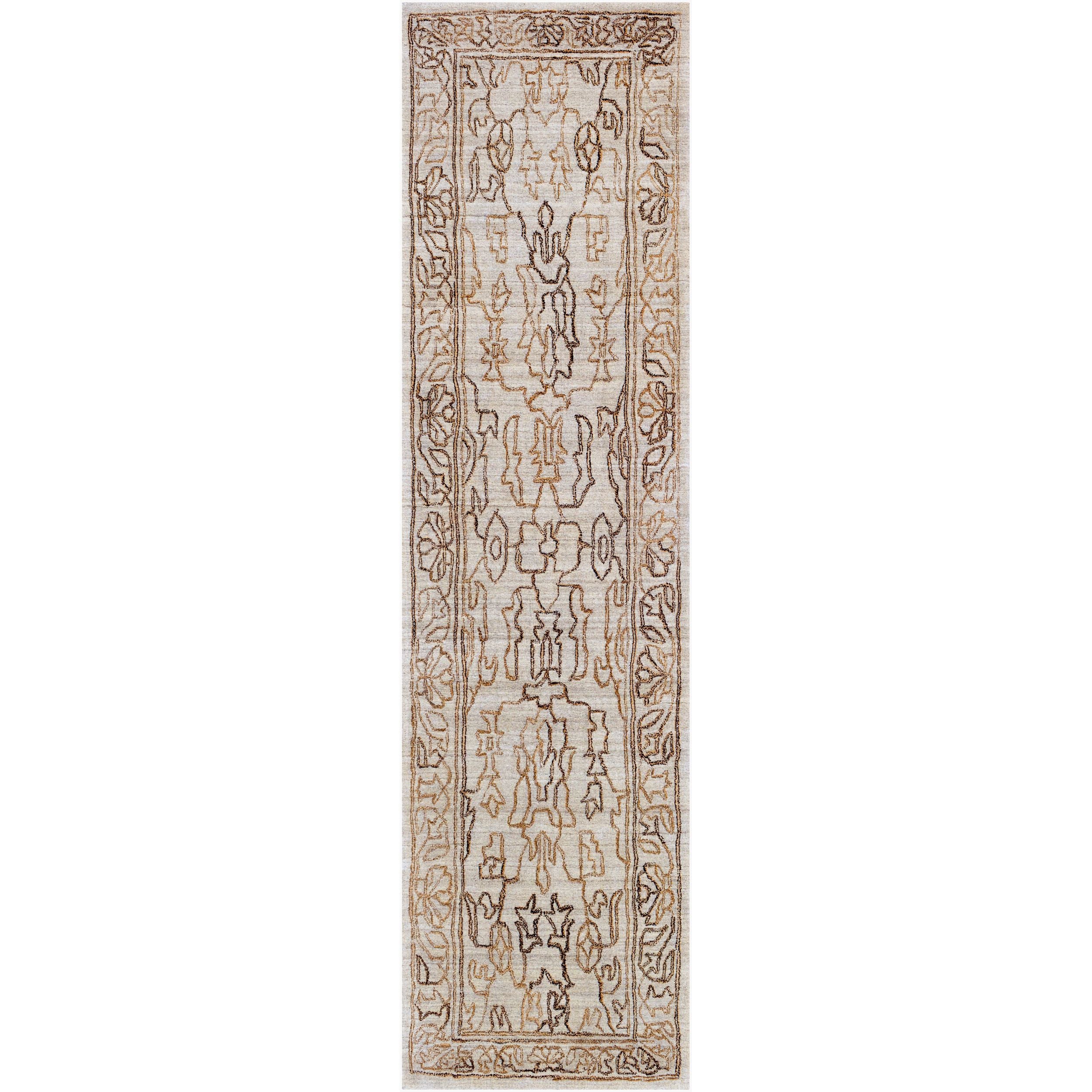 Surya Hightower HTW-3003 rug in Light Gray, Medium Brown, Charcoal