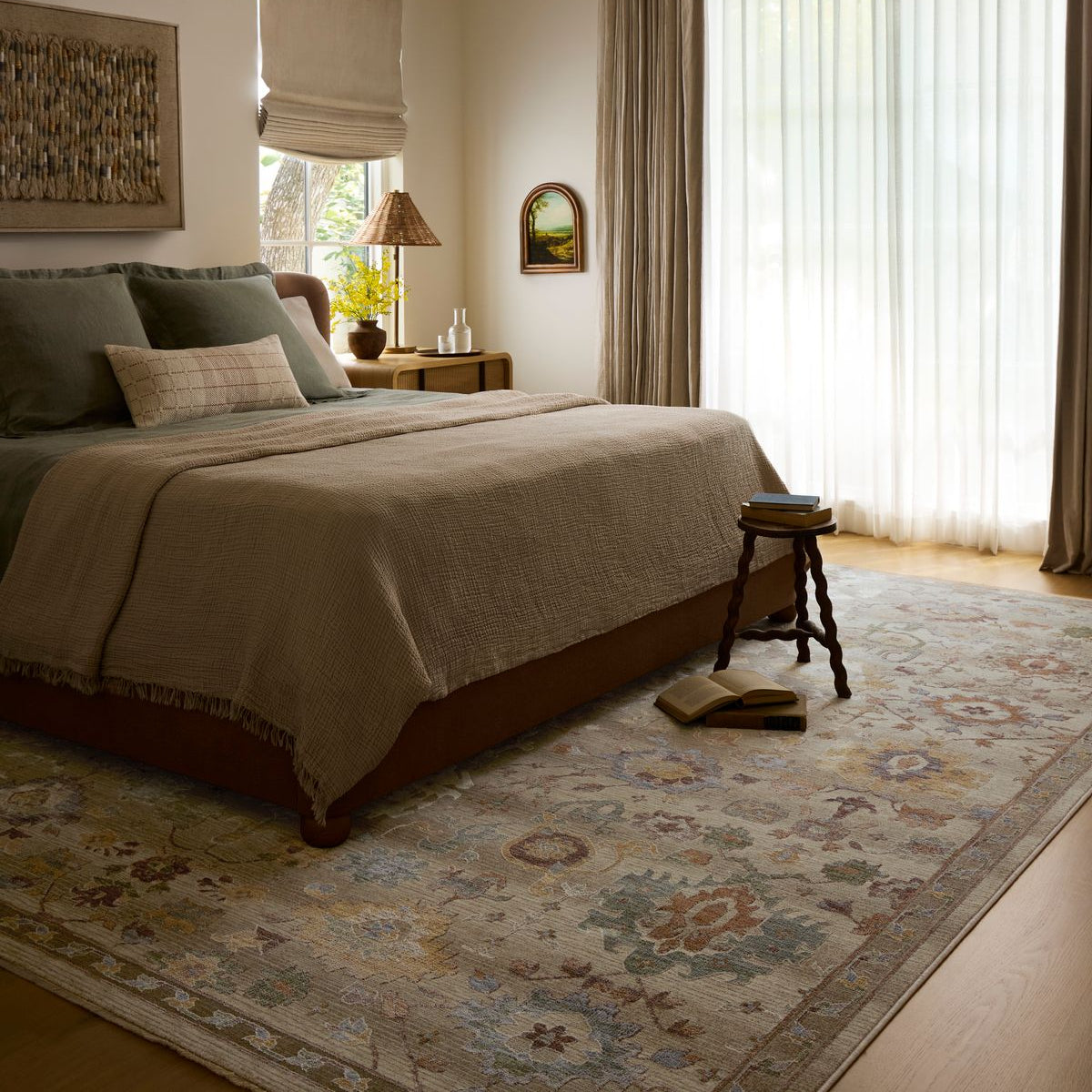 Loloi Aylin Fog / Plum Power Loomed Rug