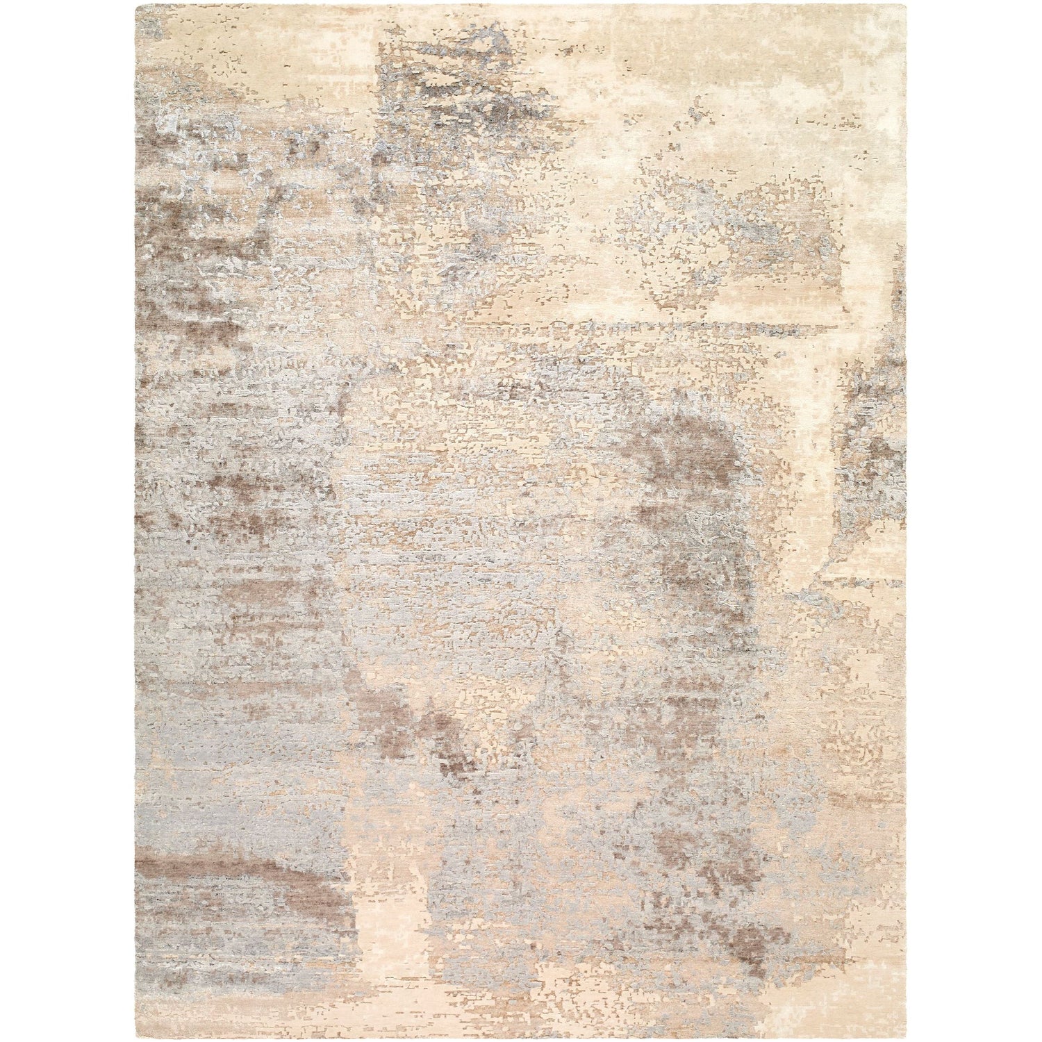 Surya Imola IML-1015 Hand Knotted area rug in 50% Viscose, 45% Wool, 5% Linen, shown in Sandstone, Slate Gray, Taupe