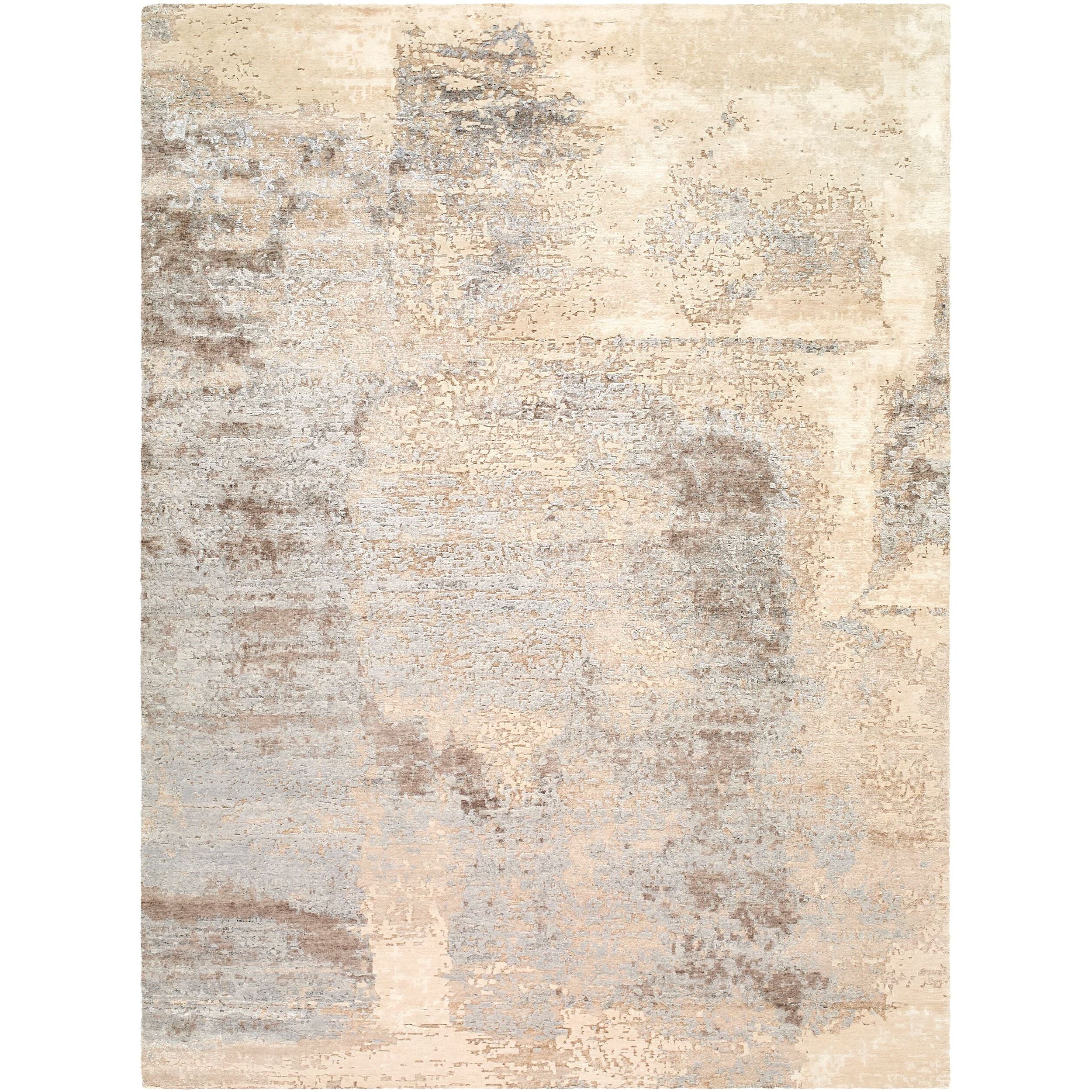 Surya Imola IML-1015 Hand Knotted area rug in 50% Viscose, 45% Wool, 5% Linen, shown in Sandstone, Slate Gray, Taupe