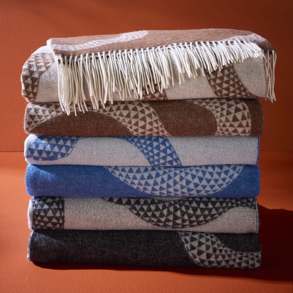 Jonathan Adler Eden Merino Wool Throw, Blue