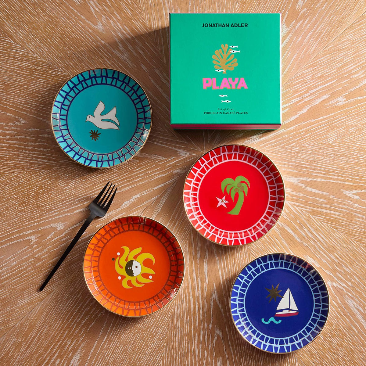 Jonathan Adler Playa Small Plate Set