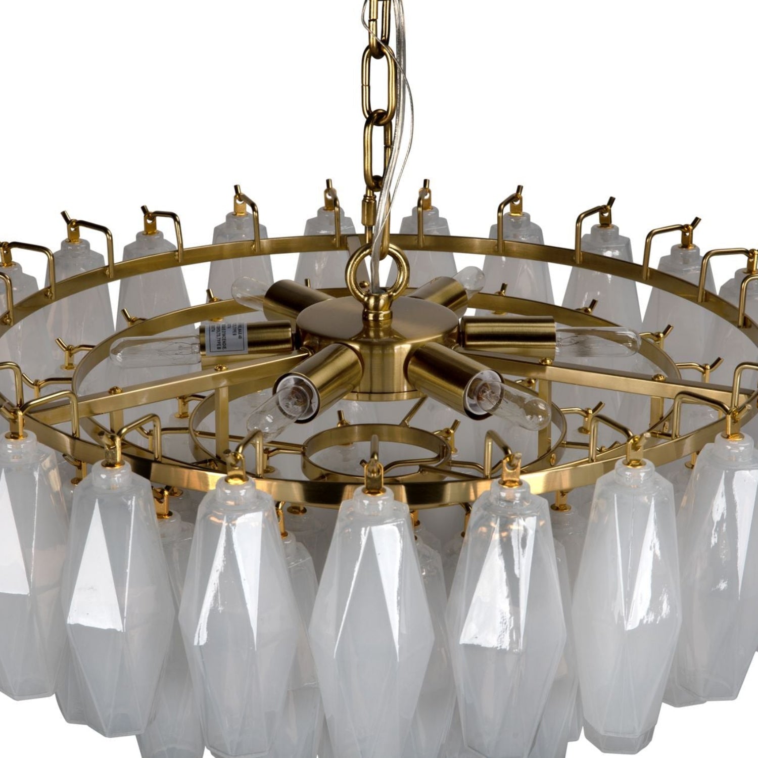 Antique Brass Ludmilla Small Chandelier by Noir