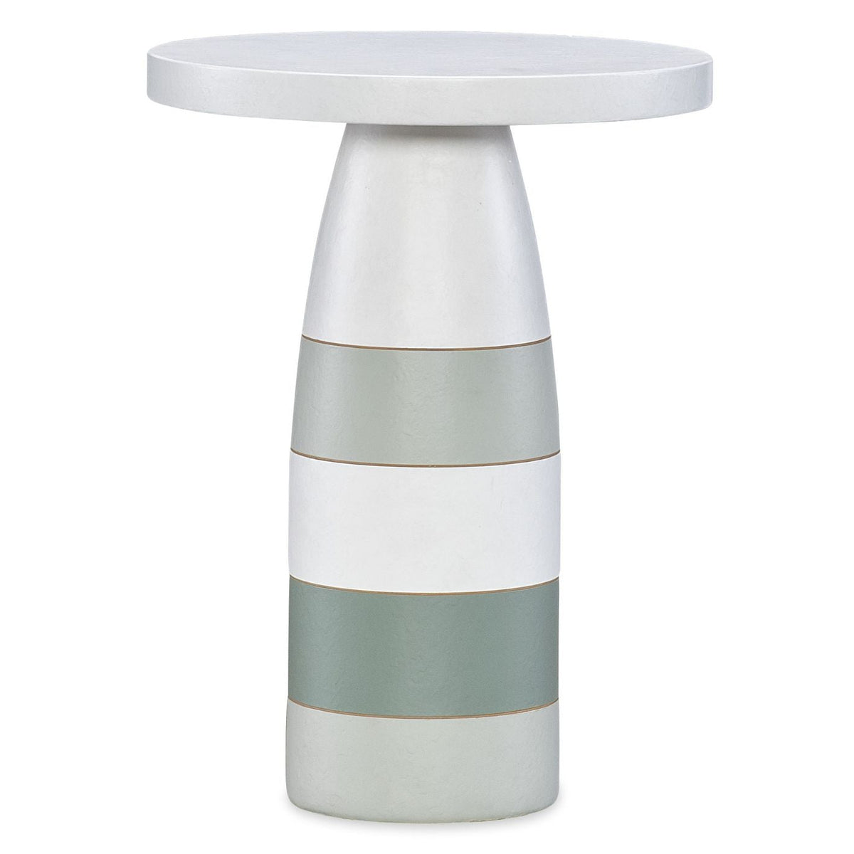 Margaritaville Oh Buoy Green Spot Table in White with green shades, primary product view