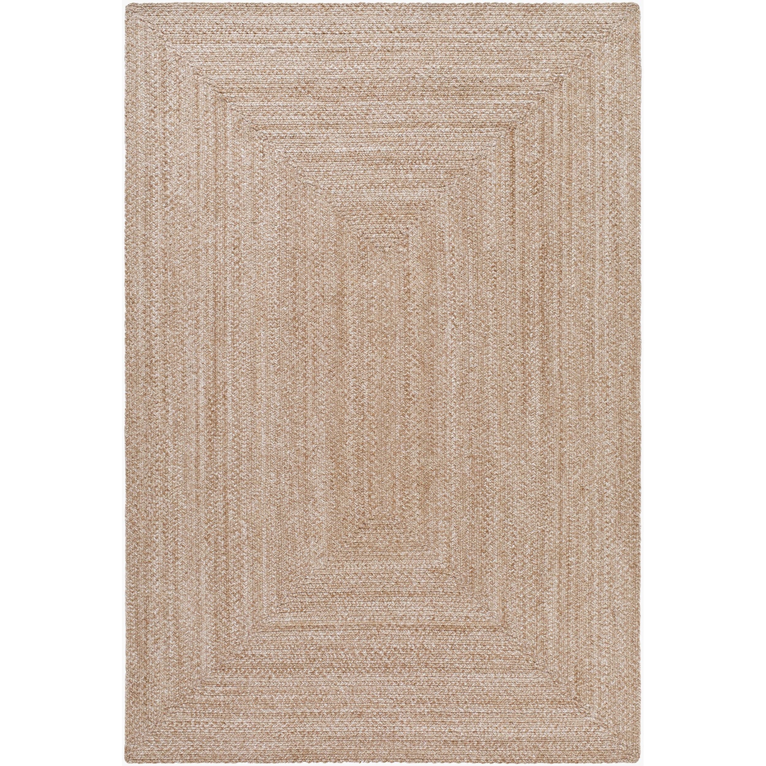 Surya Azalea AZA-2344 Hand Woven Rug shown flat displaying its beige hand woven design