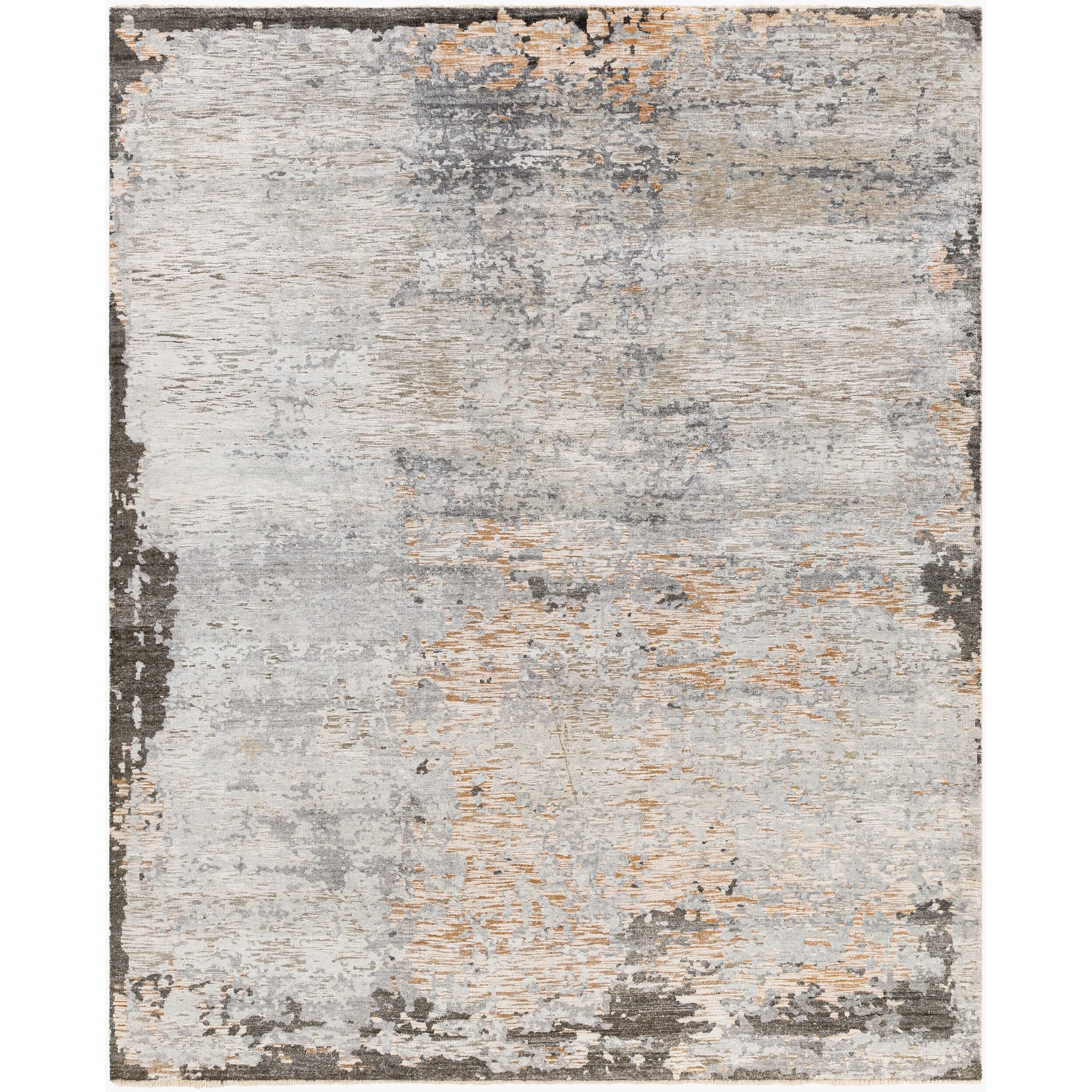 Surya Ocean rug in Taupe, Light Gray, Brown, Oatmeal, Black