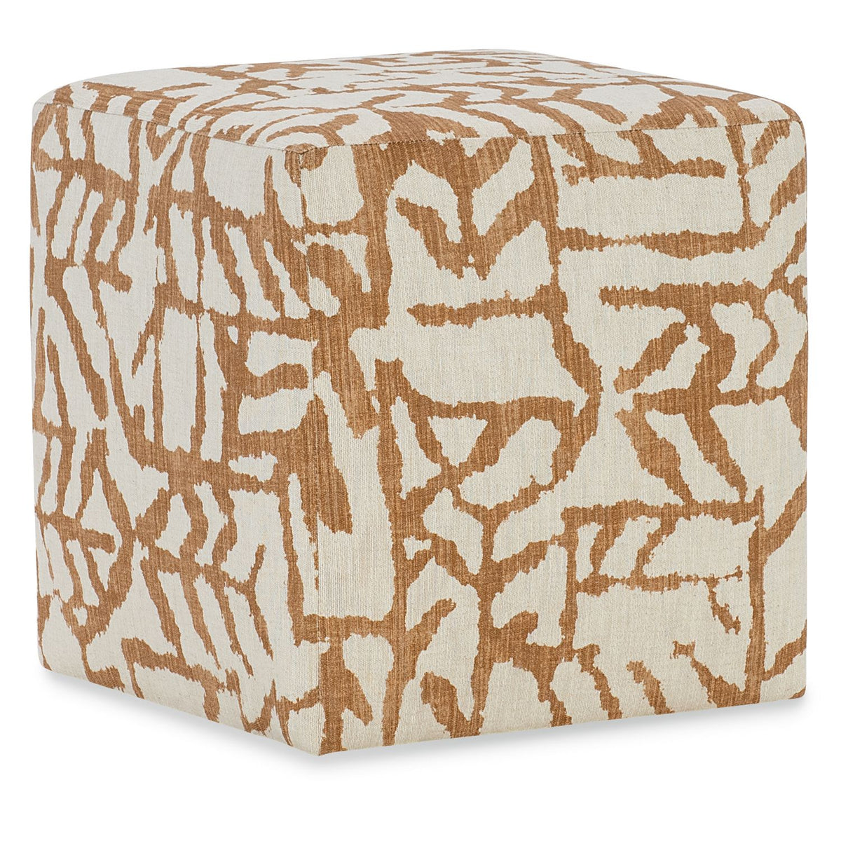 Margaritaville Salty Reef Goldenrod Cube Ottoman, primary product view