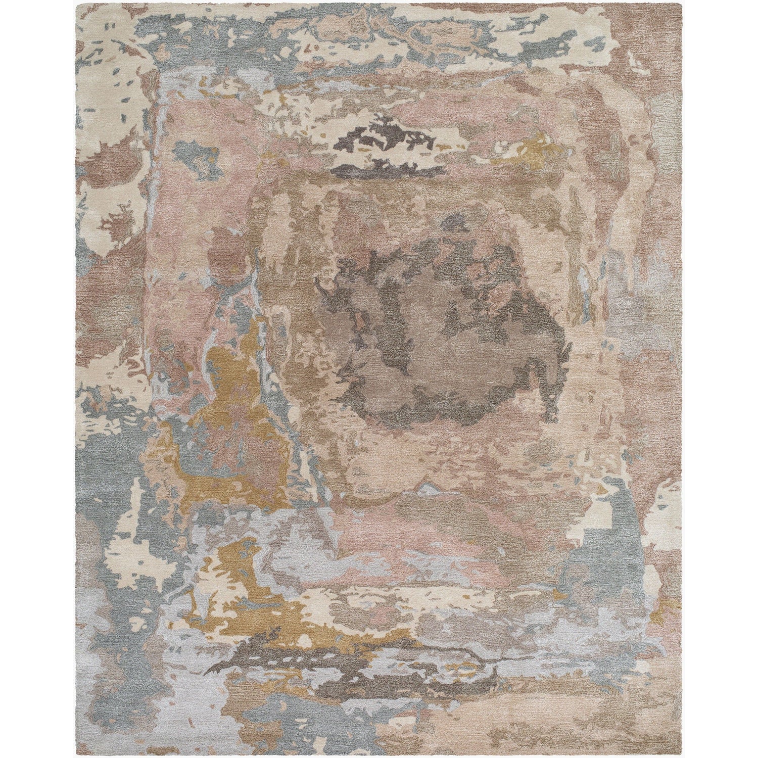 Surya Kavita KVT-2327 Hand Tufted Rug texture close-up, detail of the wool-viscose blend pile