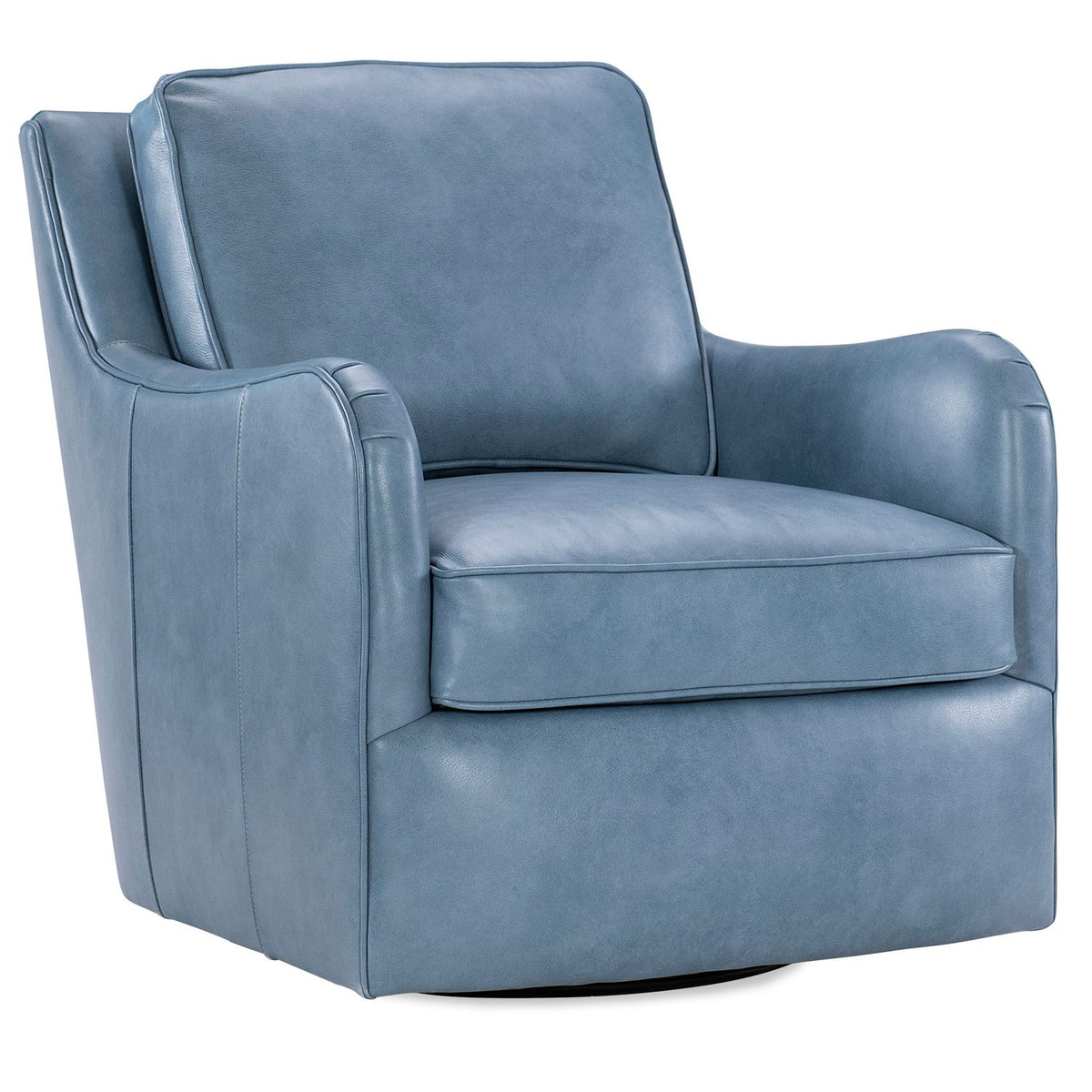 Margaritaville Slow Lane Anilina Dew Drop Leather Swivel Chair, primary product view
