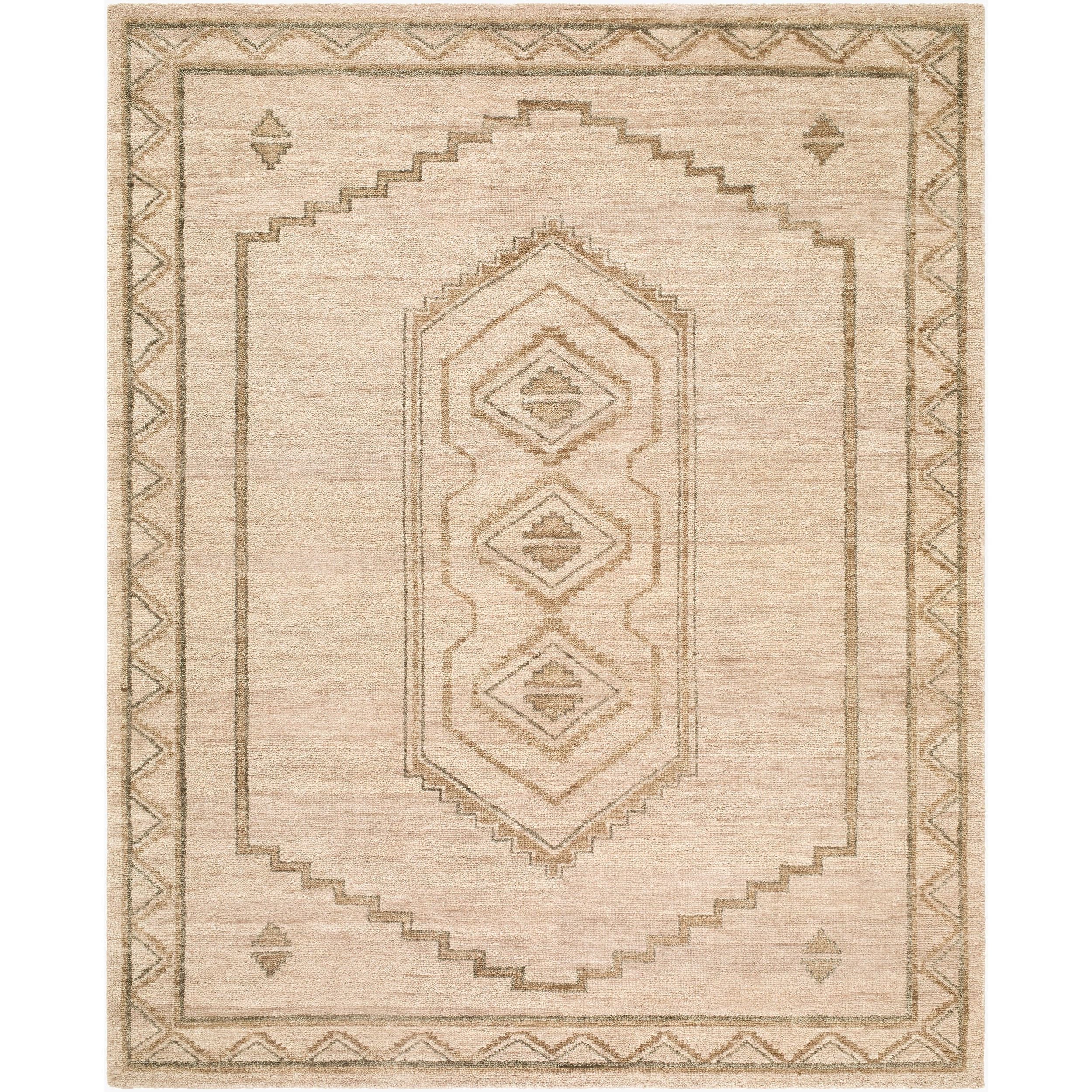 Surya Alara AAL-2303 Hand Hooked Rug in Sandstone, Taupe and Beige
