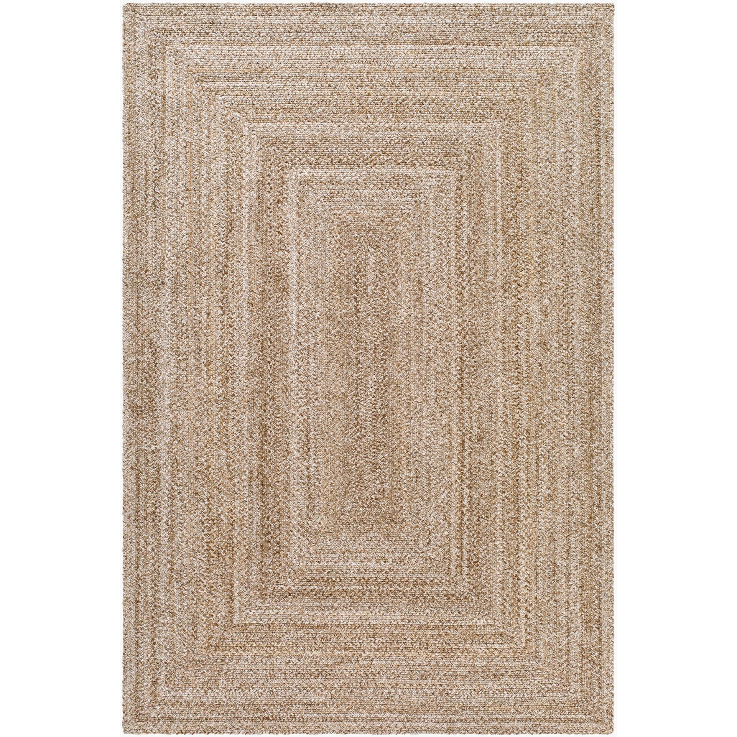 Surya Azalea AZA-2341 Hand Woven Rug shown flat displaying its beige hand woven design