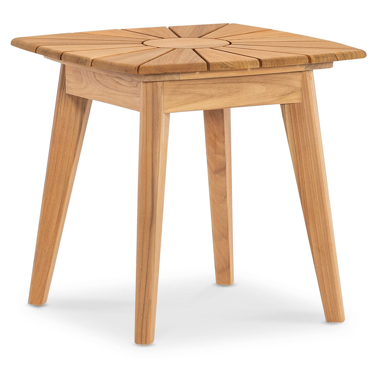 Margaritaville Harbor Outdoor End Table in Medium Wood, primary product view