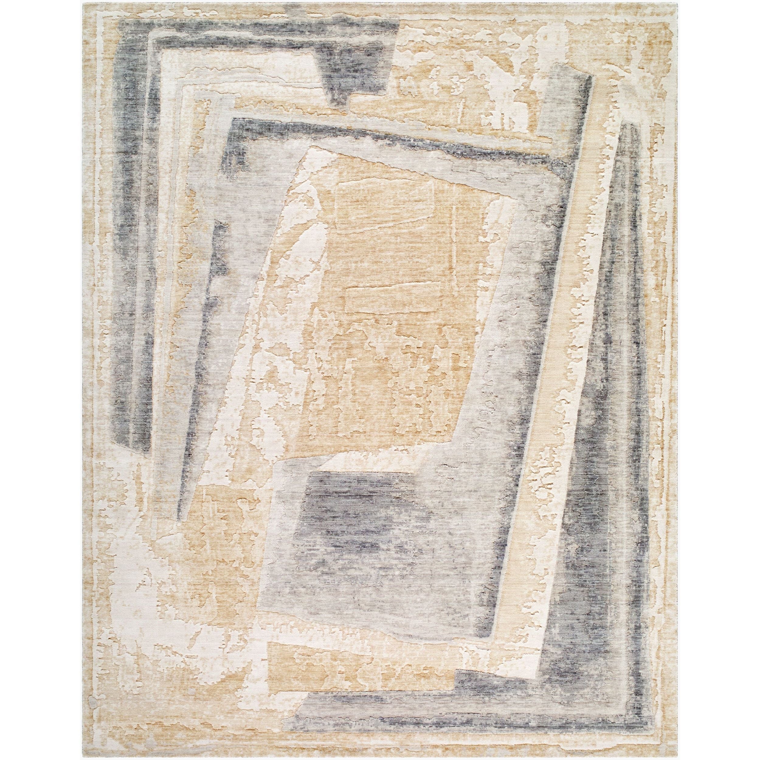 Surya Langley LGY-2300 Hand Crafted Rug in beige, sandstone and charcoal