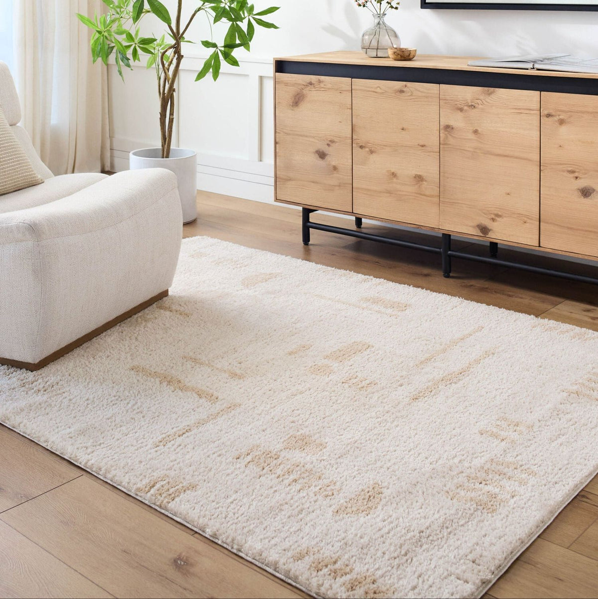 Livabliss Fossay Shag FSG-2301 Machine Woven Rug