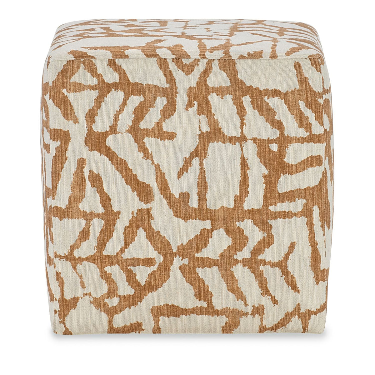 Margaritaville Salty Reef Goldenrod Cube Ottoman
