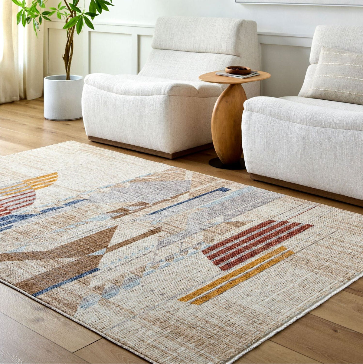 Frank Lloyd Wright Foundation x Livabliss Usonia USO-2303 Machine Woven Rug