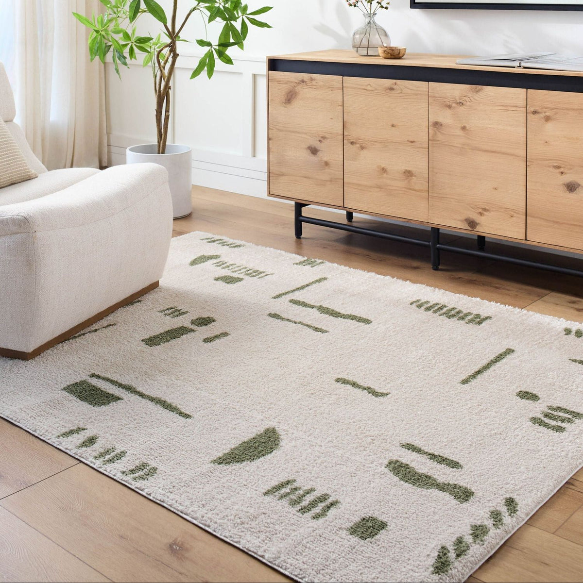 Livabliss Fossay Shag FSG-2302 Machine Woven Rug