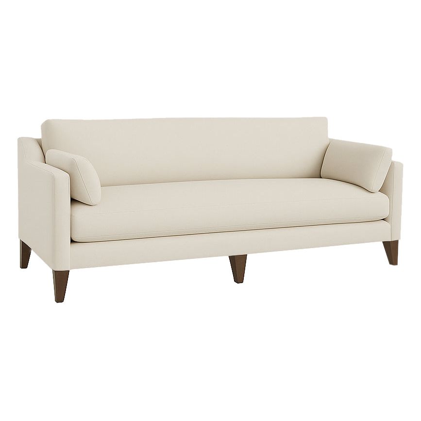 Fairfield Chair Dolce Organza 90in Sofa - Modern Truffle sofa