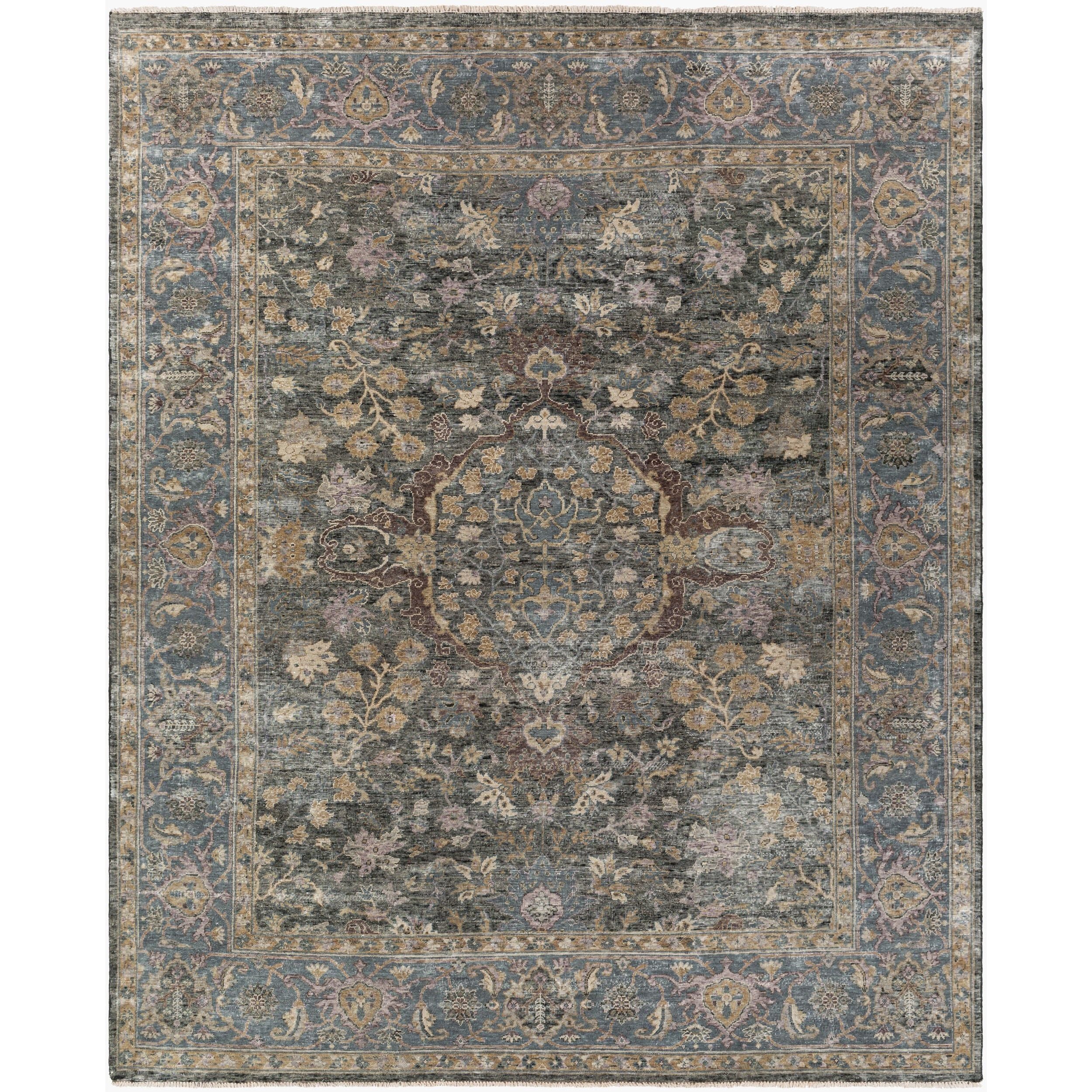 Surya Anatolia ANY-2303 Hand Knotted Rug from the Anatolia collection in Black, Olive, Tan, Mauve