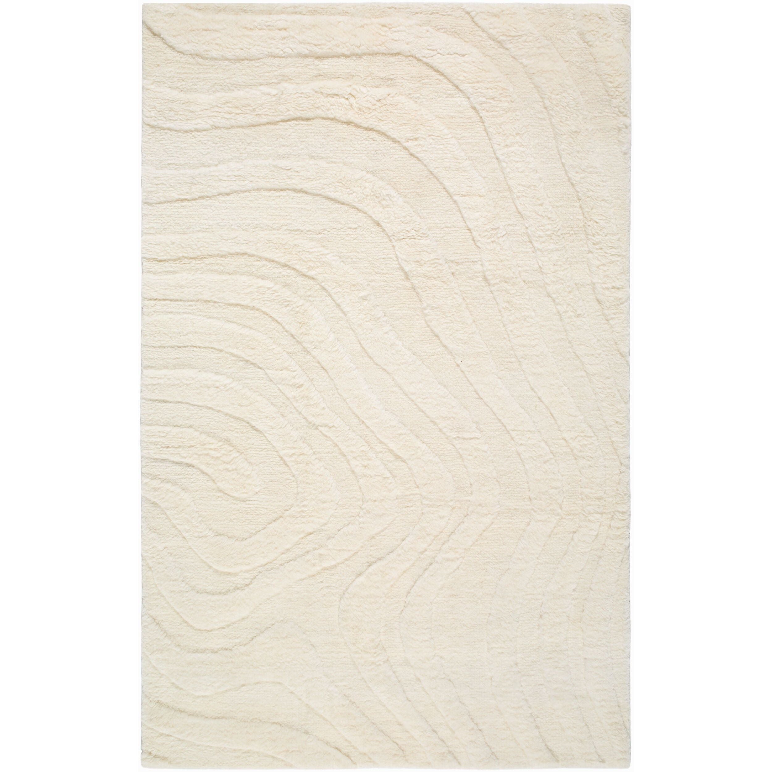 Surya Manpura MPR-2304 Hand Knotted Rug in Ivory, Cream and Sandstone