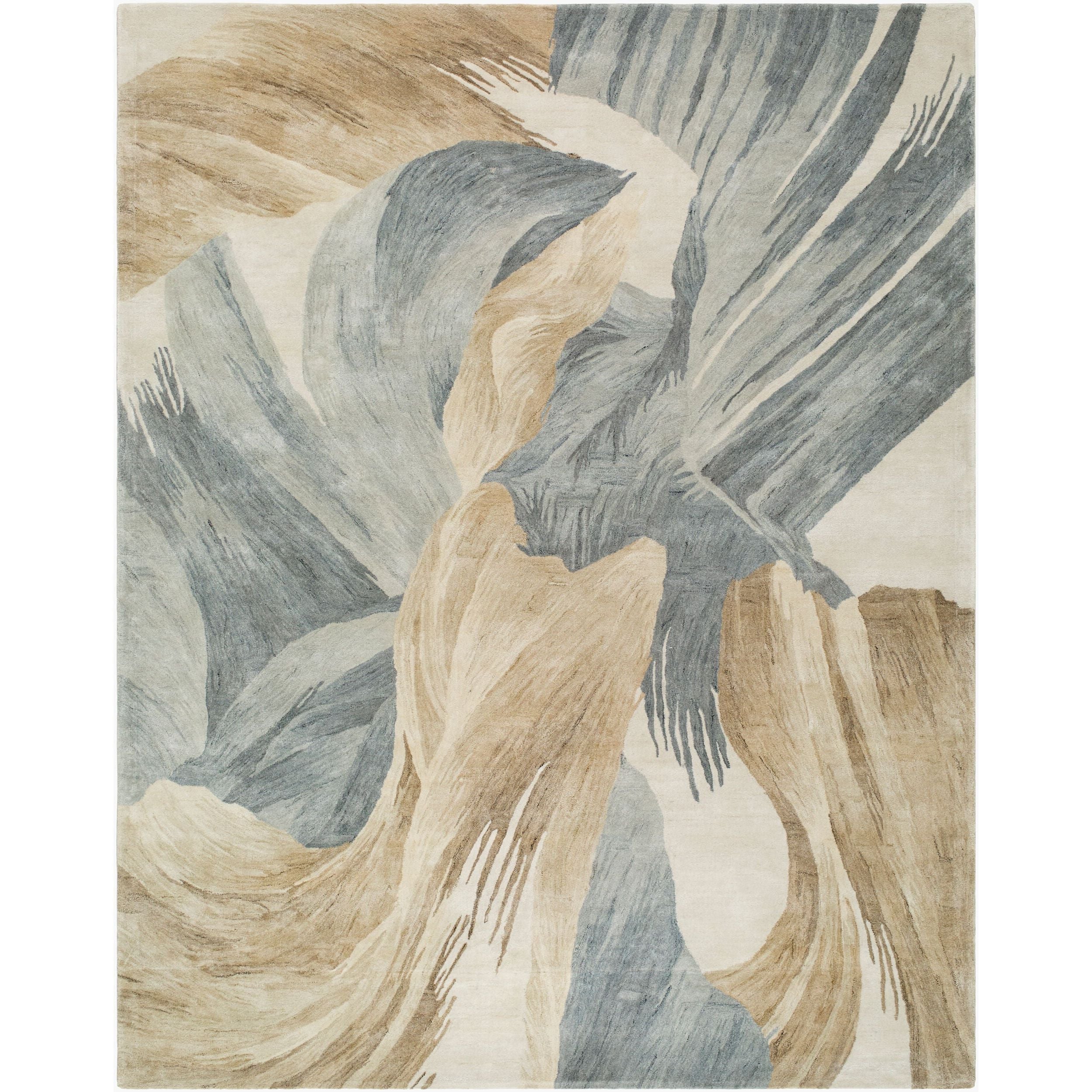 Surya Diva DDV-2306 Hand Tufted Rug in slate blue, sandstone and ivory