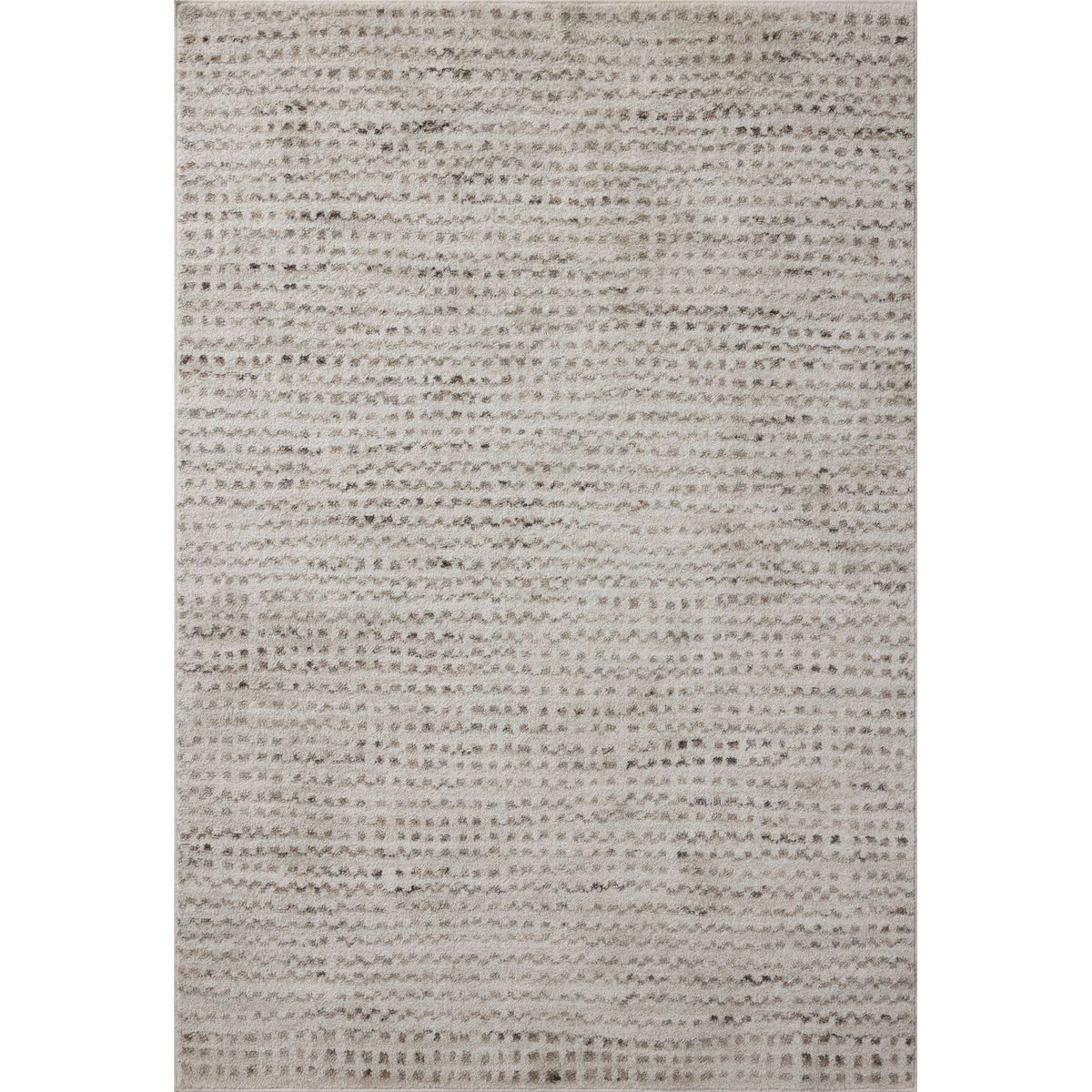 Loloi Lune Ivory/Pebble Power Loomed Rug