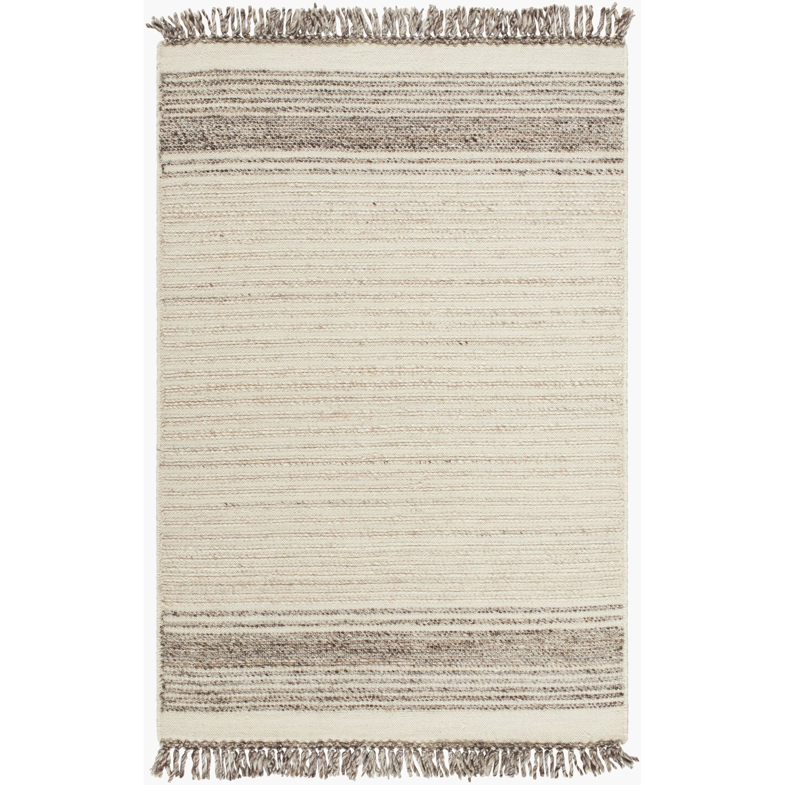 Surya Lucie LCE-2302 Hand Woven Rug in ivory, charcoal and taupe