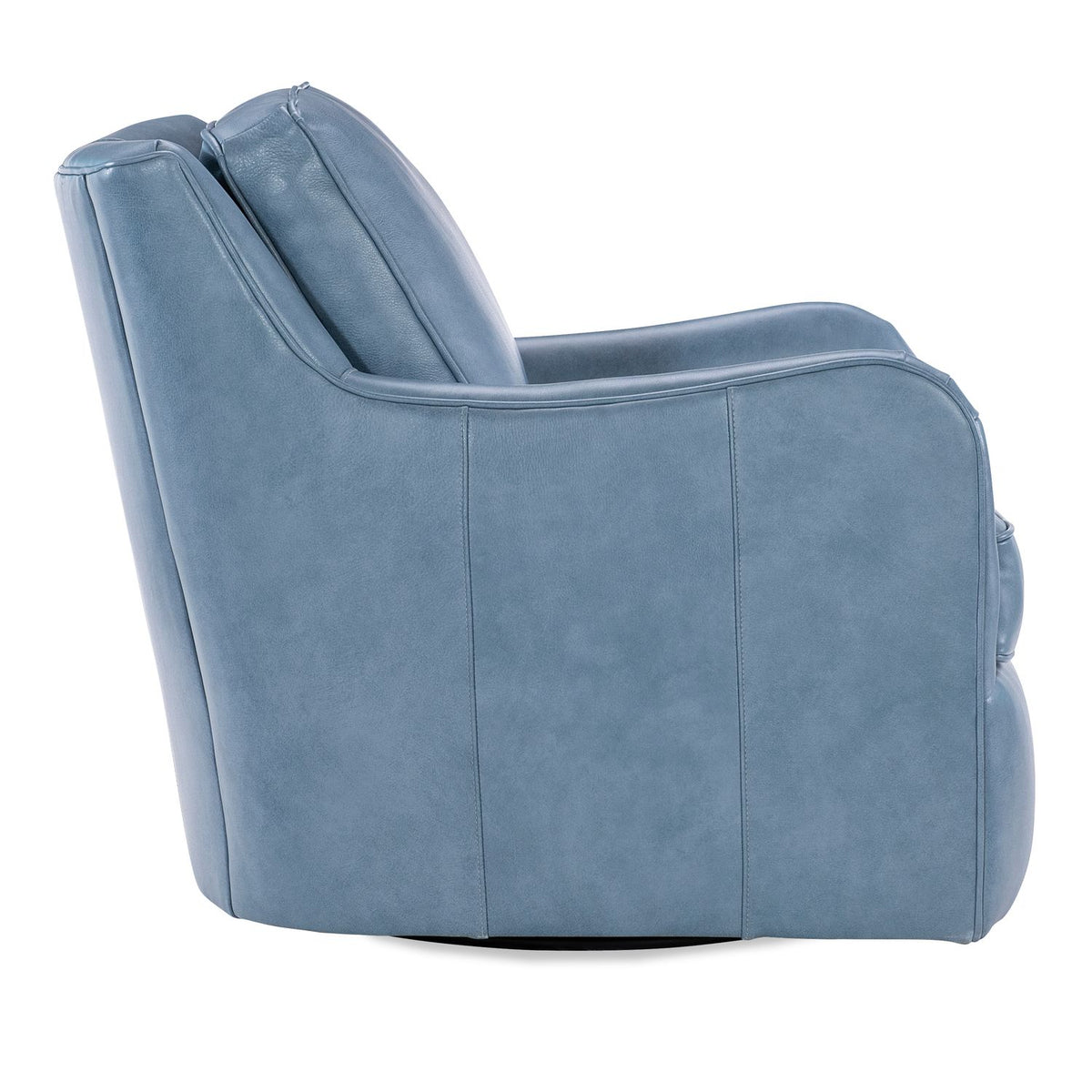 Margaritaville Slow Lane Anilina Dew Drop Leather Swivel Chair