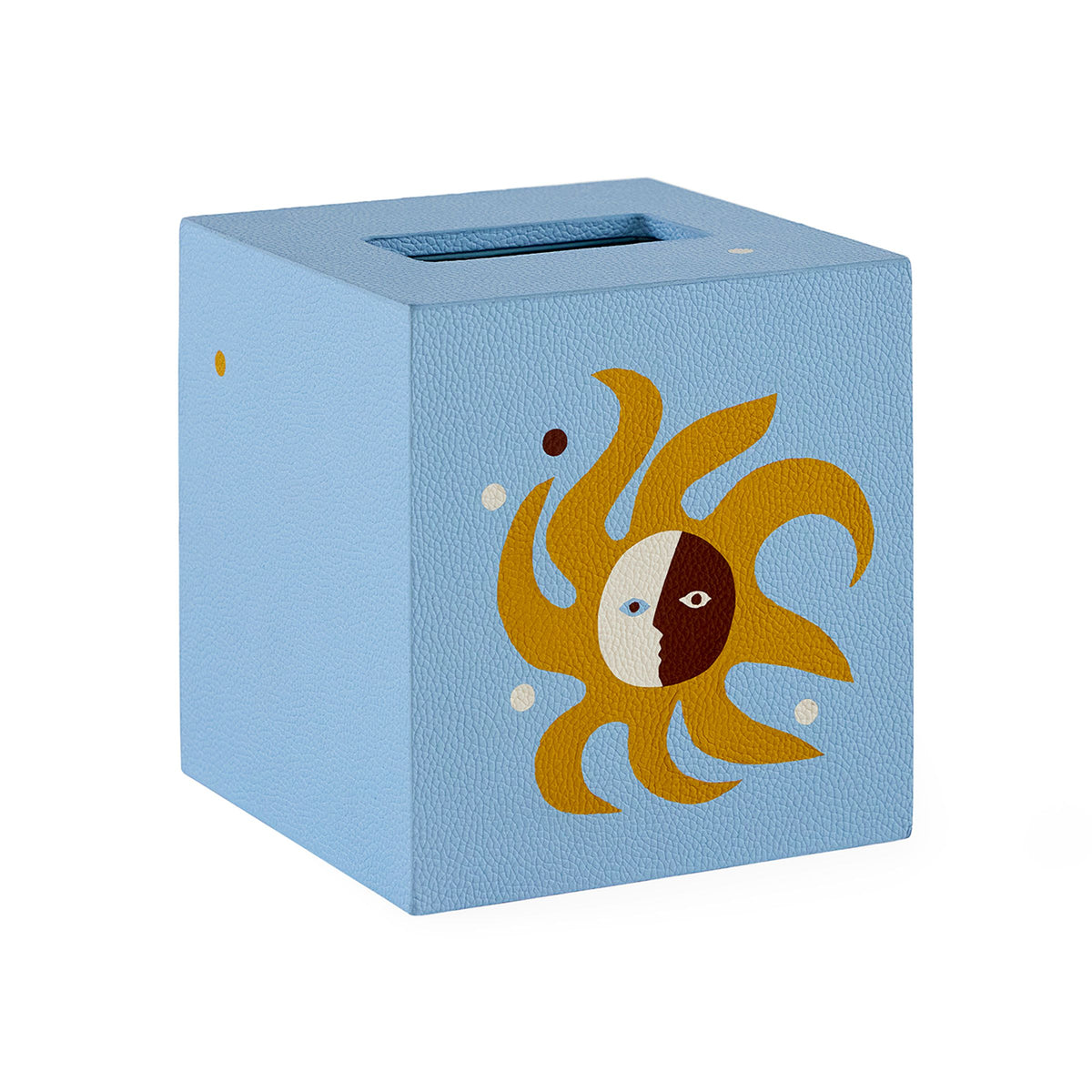 Jonathan Adler Playa Leather Tissue Box