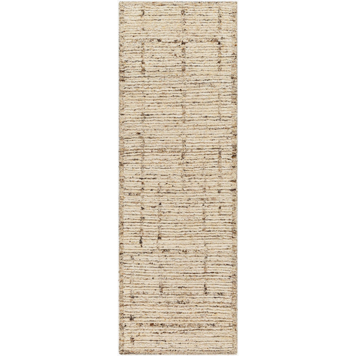 Surya Khyber KHY-2302 Hand Knotted Rug in wheat, beige and dark brown
