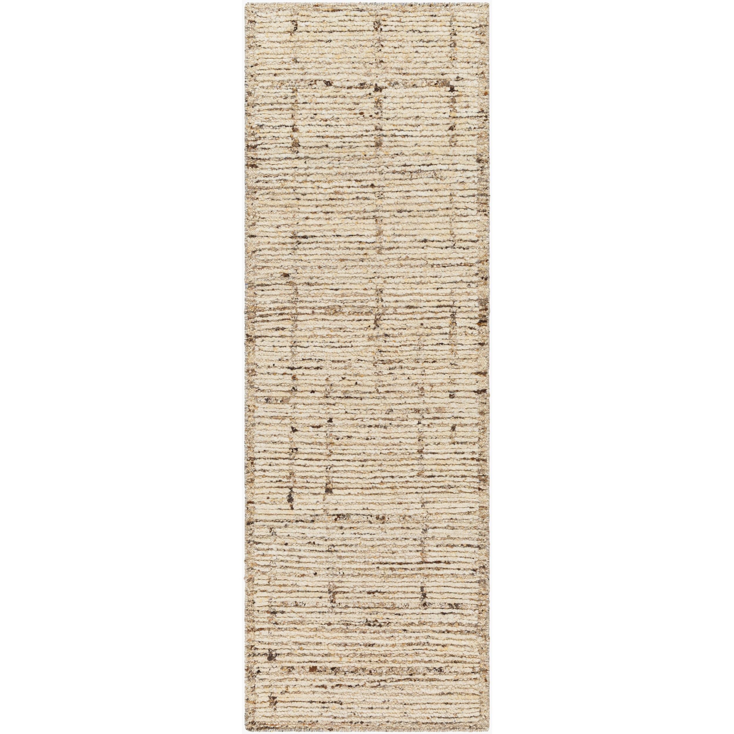Surya Khyber KHY-2302 Hand Knotted Rug in wheat, beige and dark brown