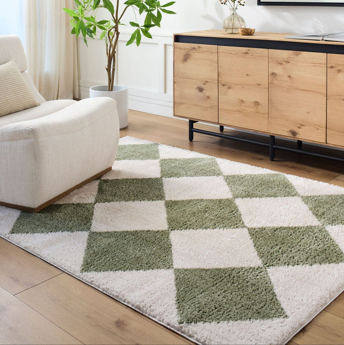 Livabliss Fossay Shag FSG-2325 Machine Woven Rug
