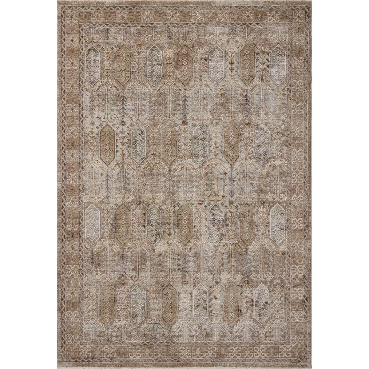 Loloi Aylin Taupe/Multi Power Loomed Rug