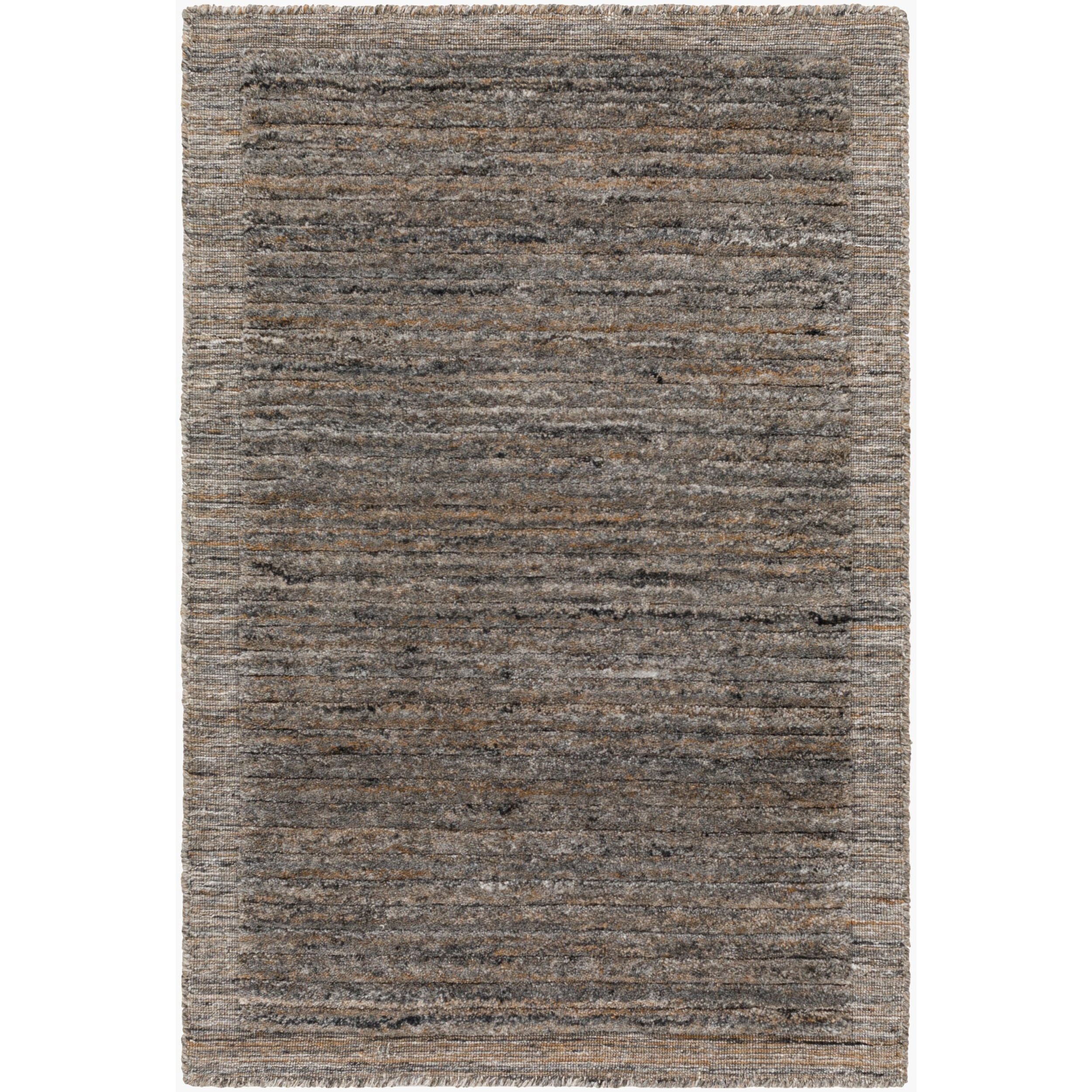 Surya Yasmin YMN-2302 Hand Knotted Rug texture close-up, detail of the recycled PET yarn pile