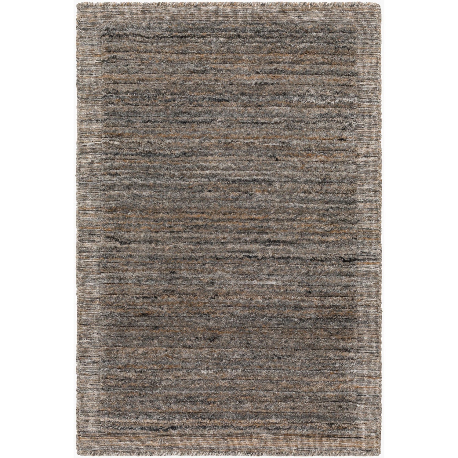 Surya Yasmin YMN-2302 Hand Knotted Rug texture close-up, detail of the recycled PET yarn pile