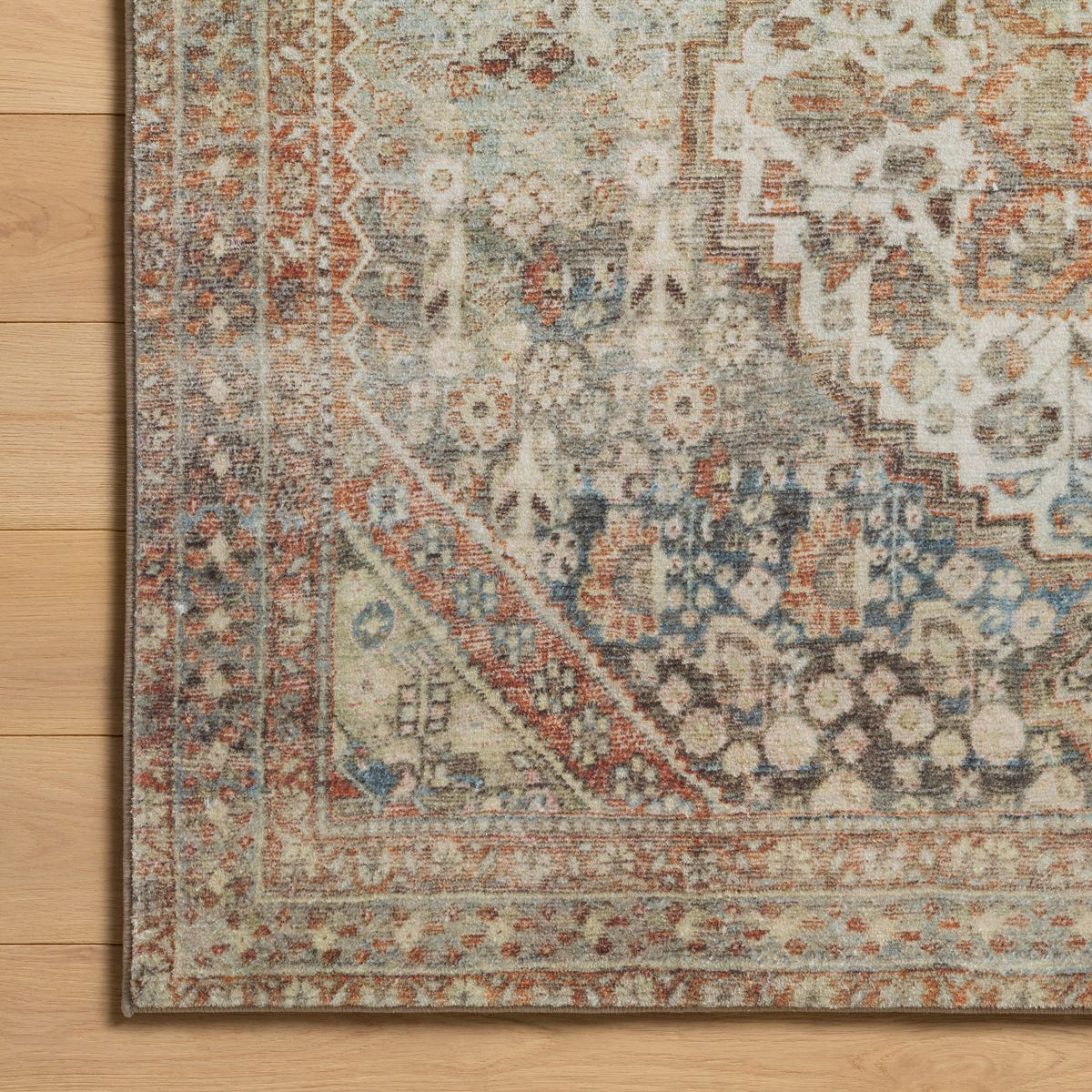 Loloi Margot Sage / Multi Power Loomed Rug