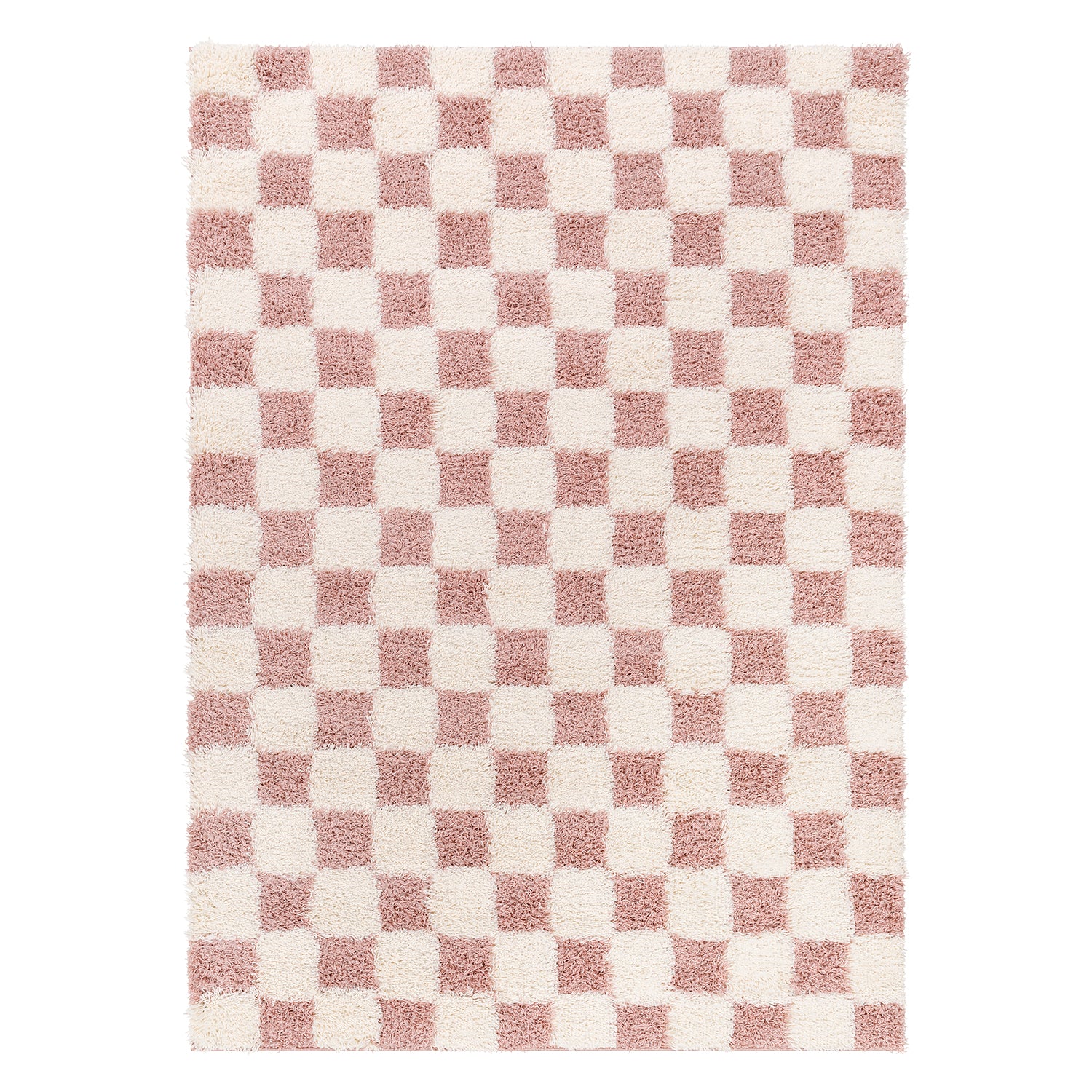 Livabliss Urban Shag Checker Machine Woven Rug