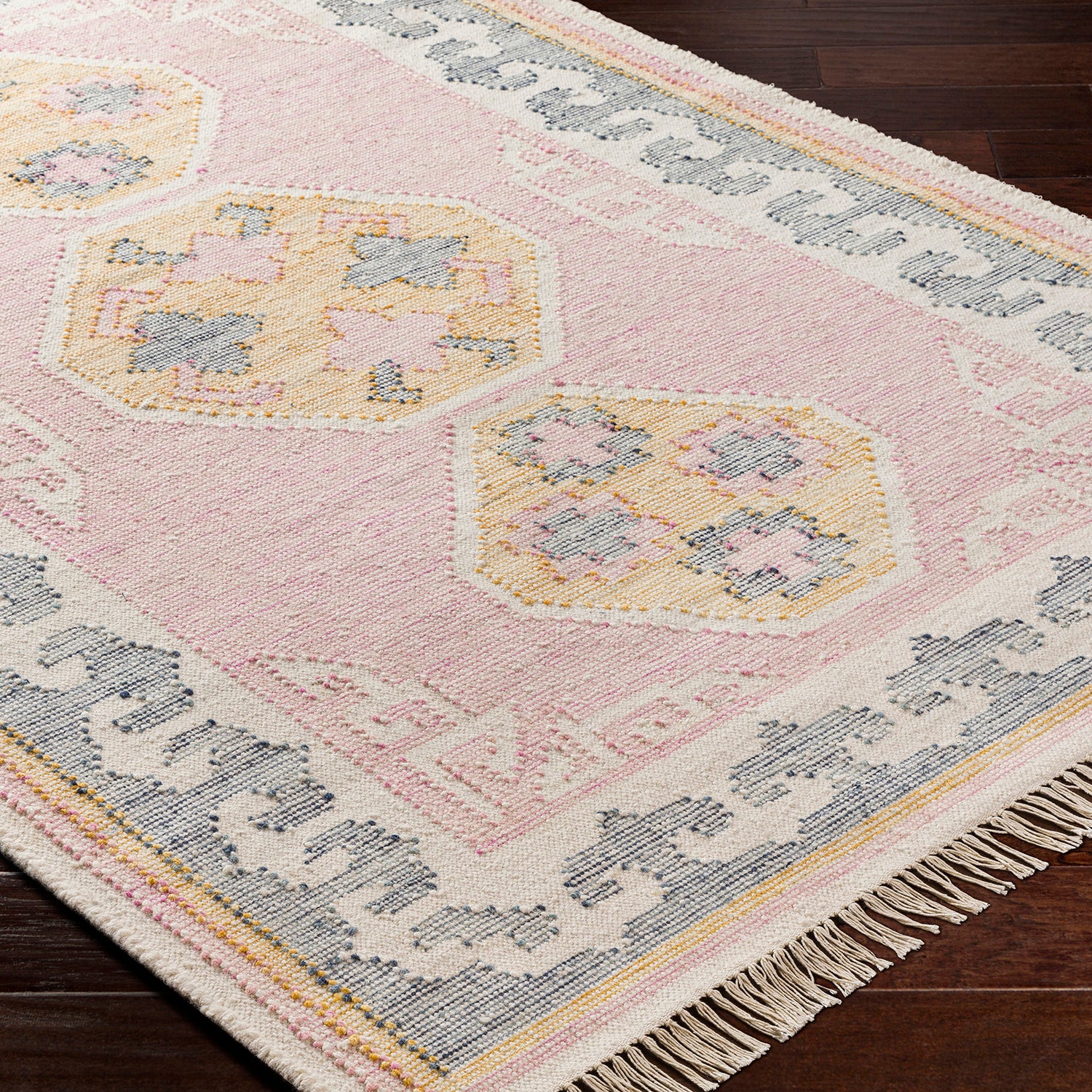 Livabliss Valerie Mauve Hand Woven Rug