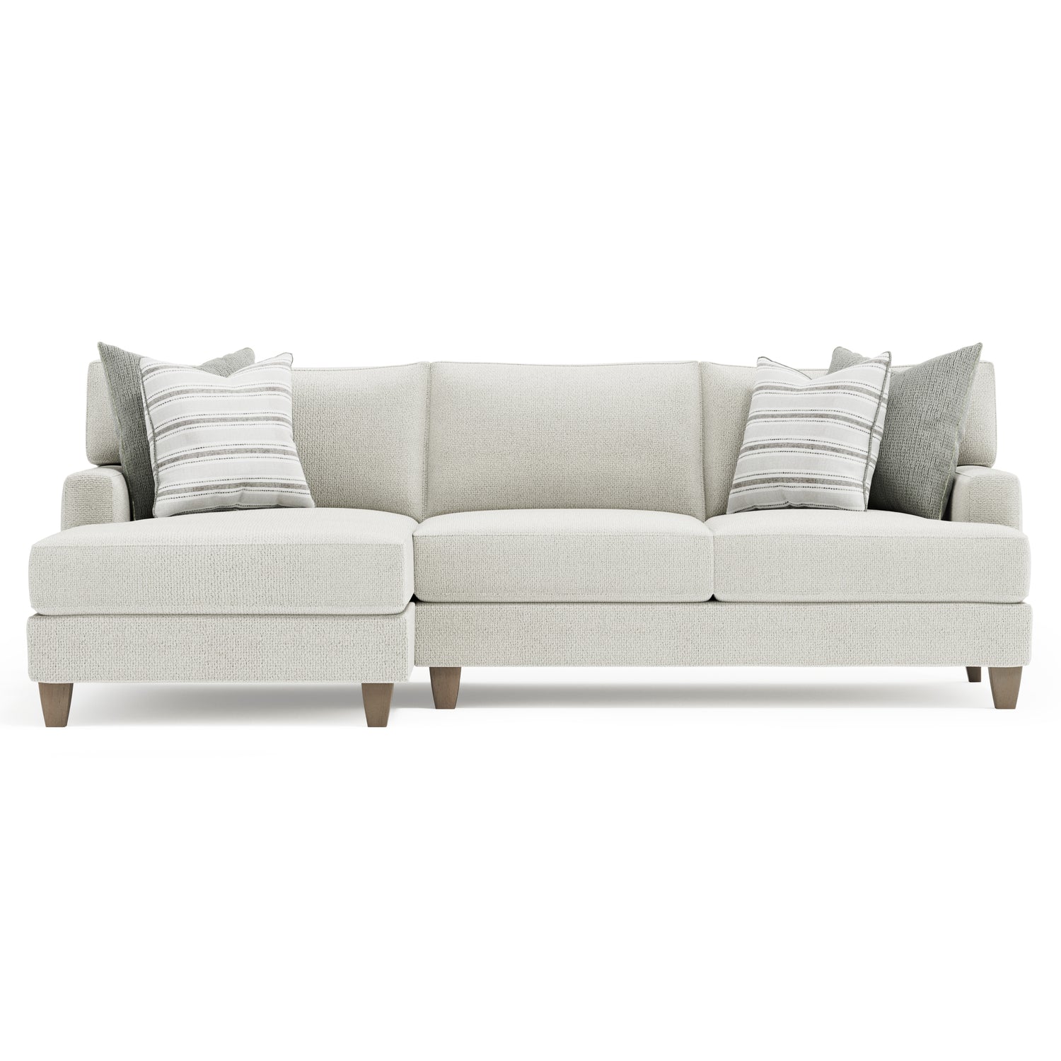 Bernhardt Living Mila 2-Piece Left Facing Fabric Sectional Sofa