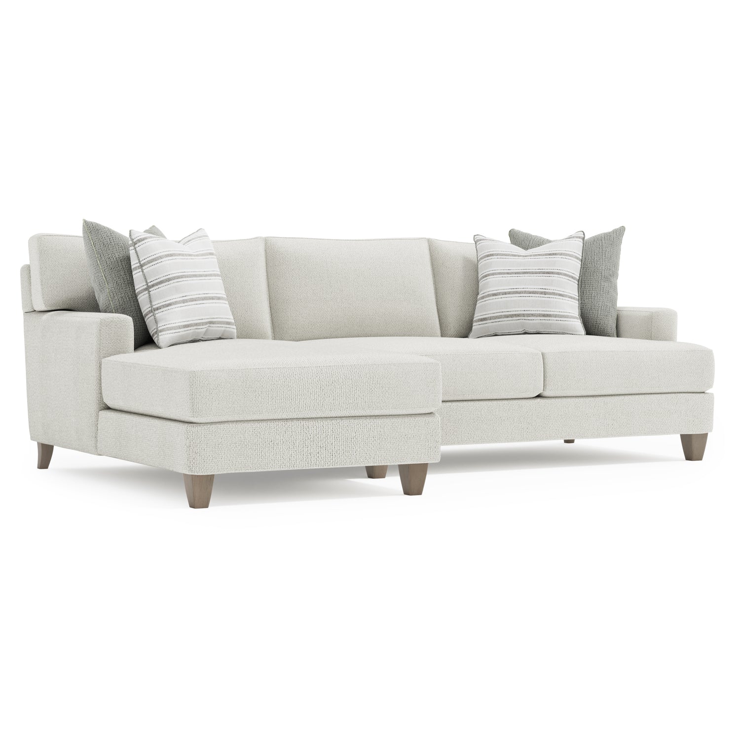 Bernhardt Living Mila 2-Piece Left Facing Fabric Sectional Sofa