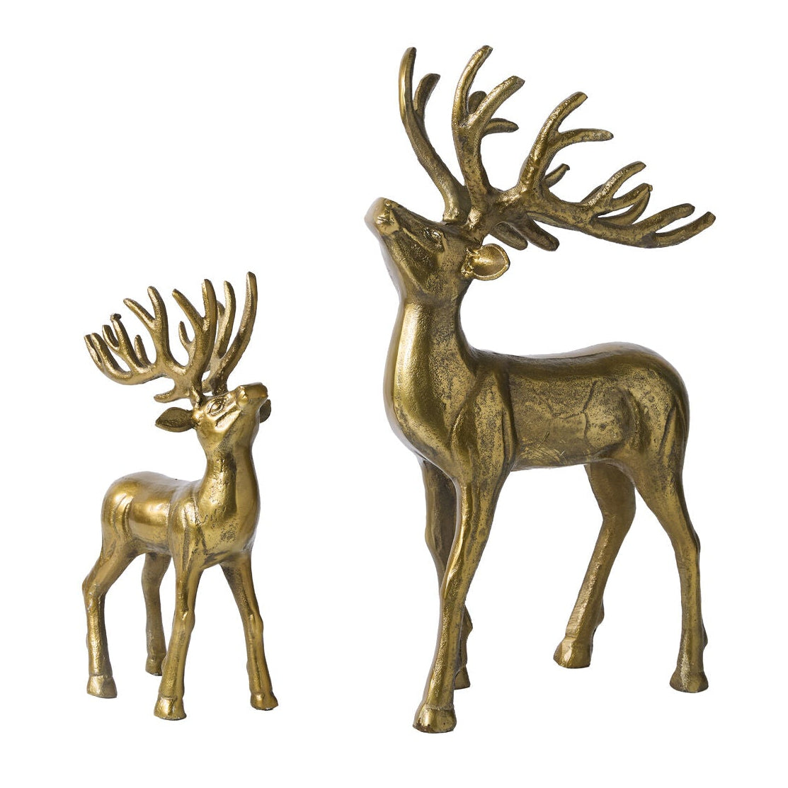 Winter Sleigh Deer Figurine