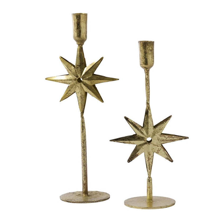 Winter Solstice Candleholder Set of 2