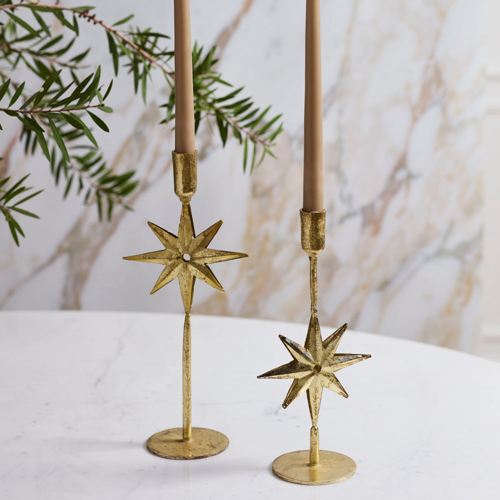Winter Solstice Candleholder Set of 2