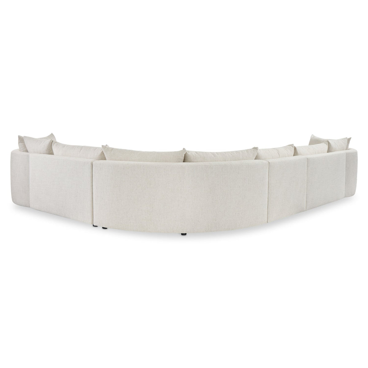 Bernhardt Living Ferris Fabric 6 Piece Sectional Sofa in White, alternate angle