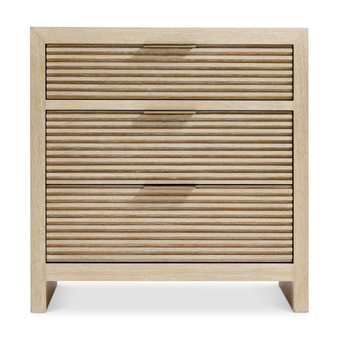 Bernhardt Asana 24" Nightstand in Tan, side profile