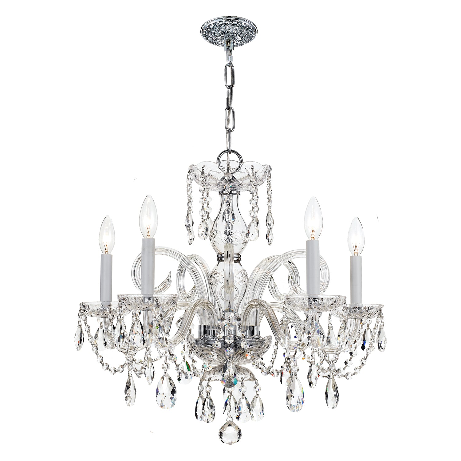 Crystorama Traditional Crystal 1005 5-Light Chandelier